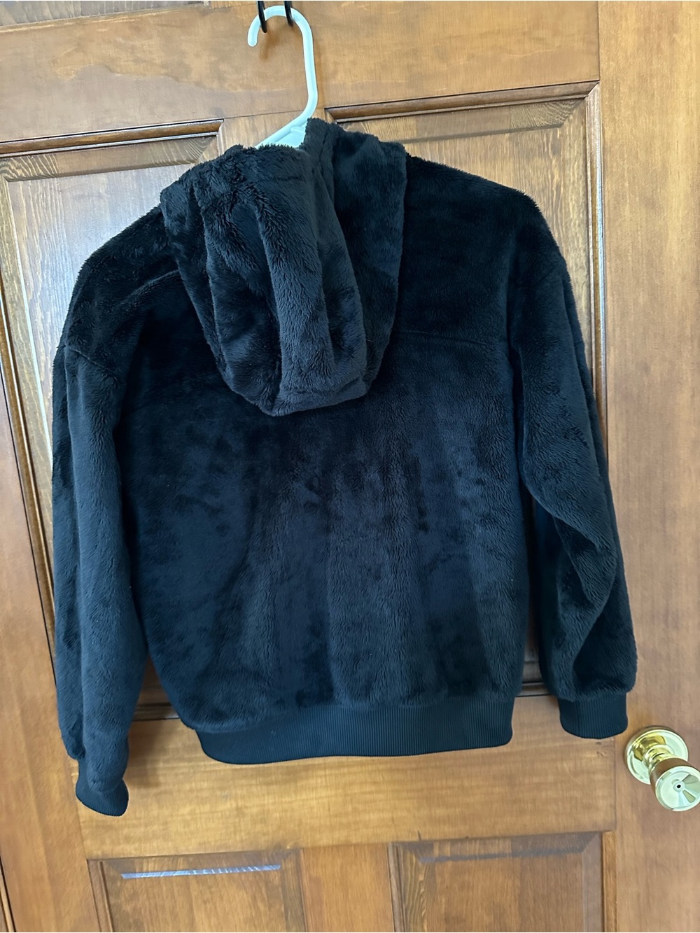 The North Face Black Plush Full-Zip Jacket - Picture 2 of 7